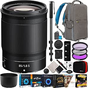Nikon E22NKZ85F18S NIKKOR Z 85mm f/1.8 S Lens Bundle