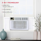 RCA RACE1024-6COM 10,000 BTU Window Air Conditioner - 400 Sq. Ft.