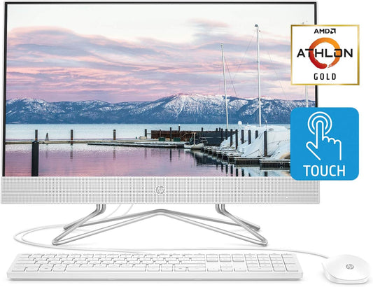 HP 24-df0040 24" Touch All-in-One AMD Athlon 512GB SSD
