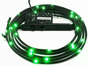 NZXT CB-LED10-GR 1-Metre Sleeved LED Kit Green — main product image