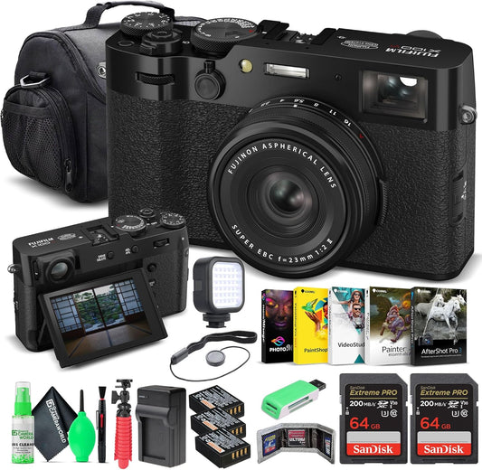 FUJIFILM X100VI Digital Camera Black Bundle
