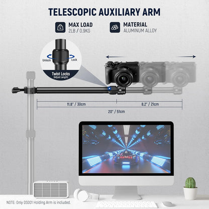 Neewer 10101938 Overhead Camera Mount Arm Stand
