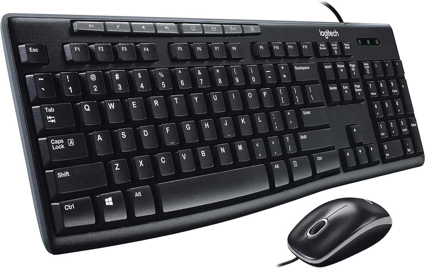 Logitech 920-002714 Media Combo MK200 Keyboard and Mouse - Wired