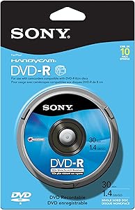 Sony 10DMR30RS1H 8cm DVD-R Spindle Pack