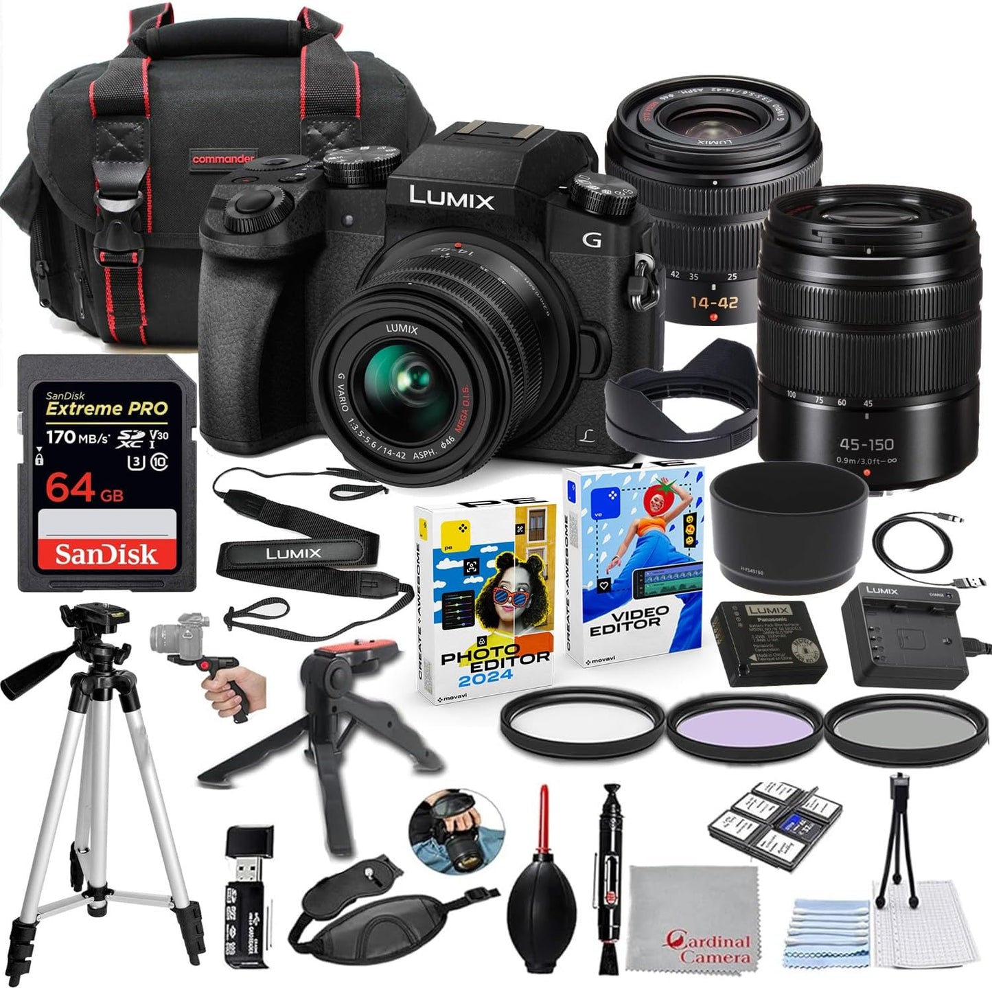 Panasonic PAN-G71442-2LK45150-41924 Lumix G7 Lens Bundle