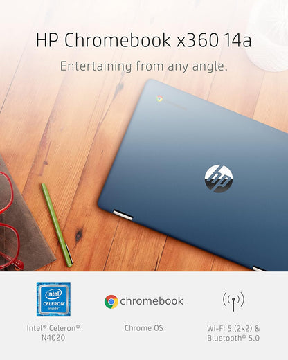 HP 14a-ca0060nr Chromebook 360 2-in-1 Touch Laptop