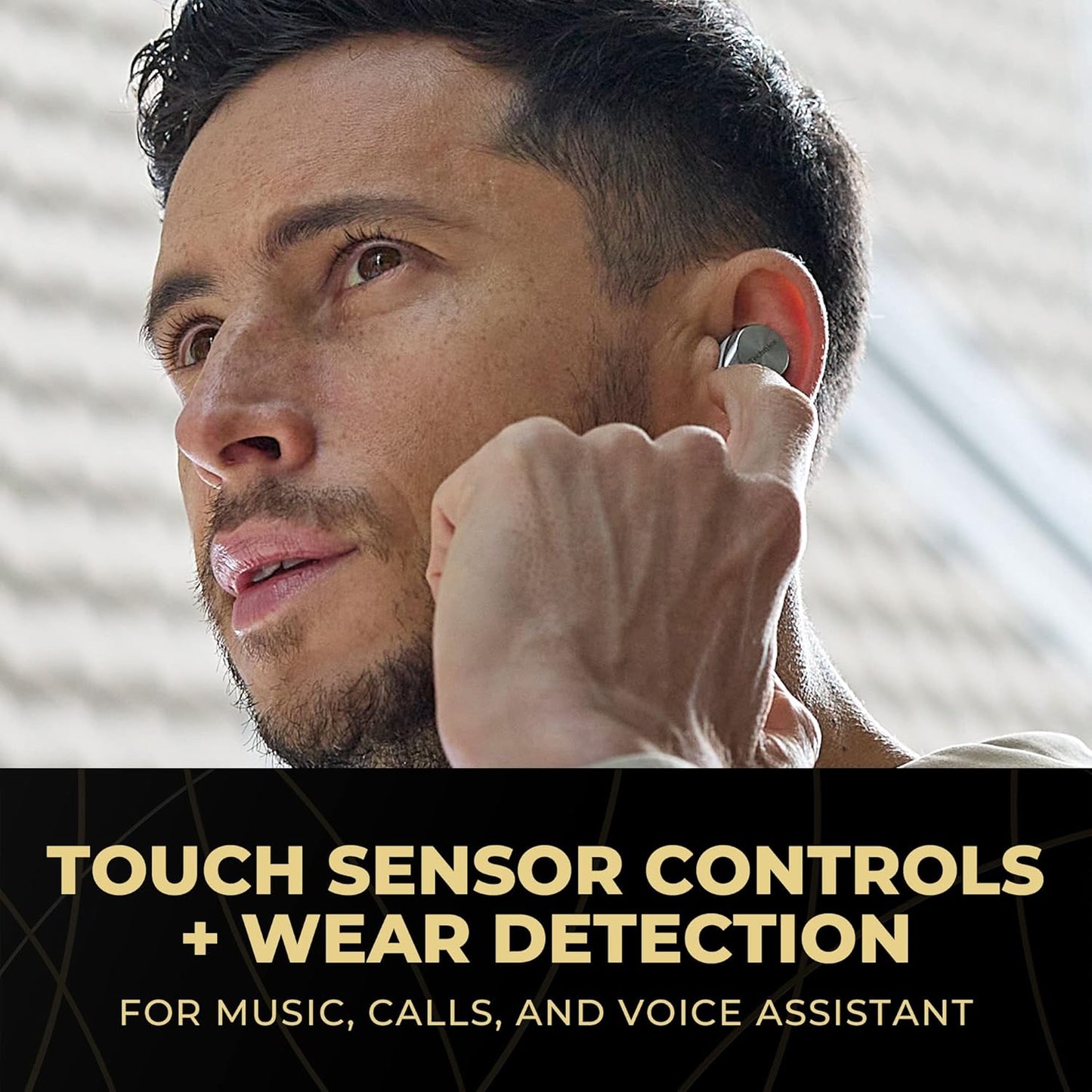 Technics EAH–AZ80-S Wireless Noise-Canceling Earbuds