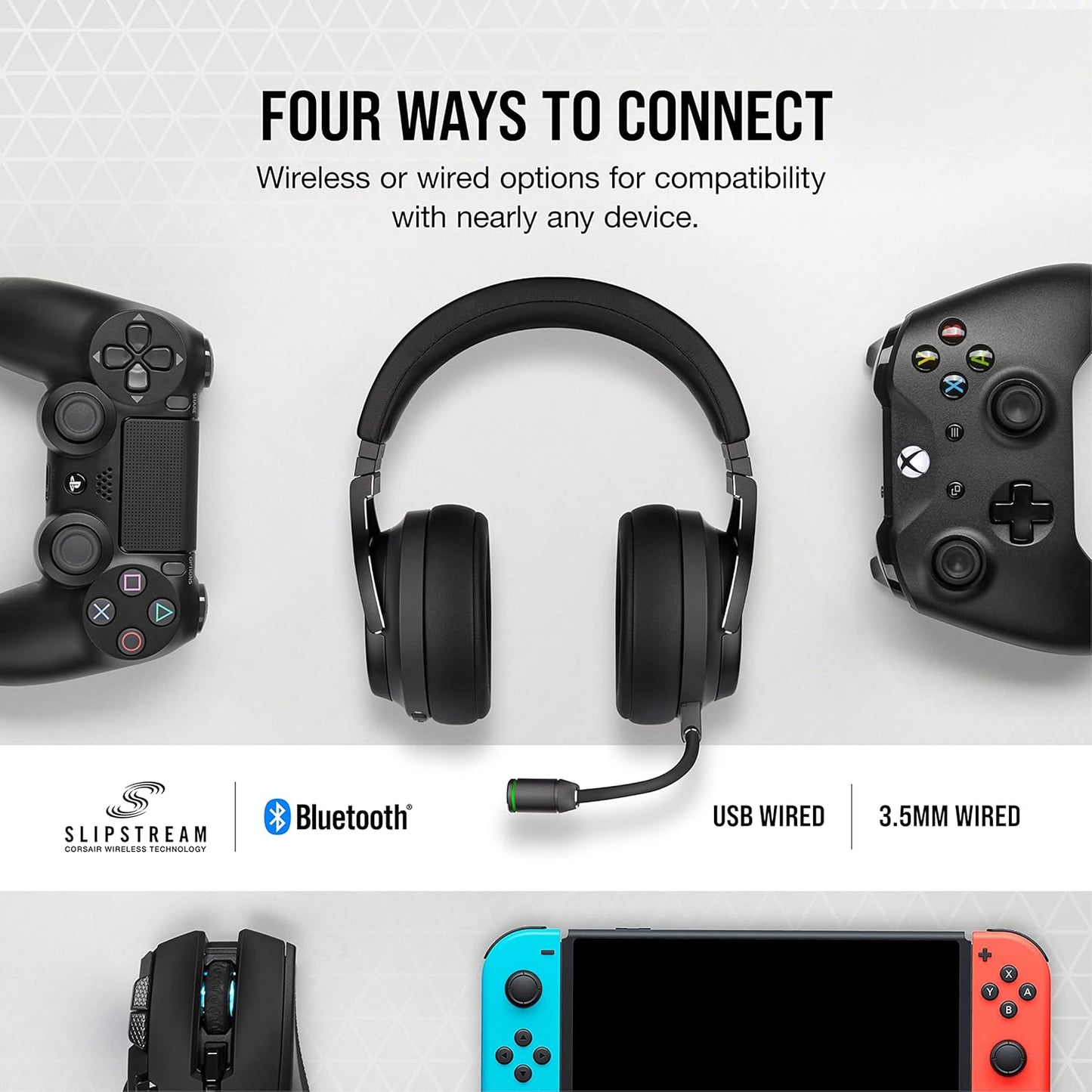 Corsair CA-9011188-NA VIRTUOSO RGB Wireless XT Gaming Headset