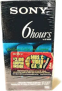 Sony SON4T120VL Premium Grade VHS Video Tape - 6 Hour
