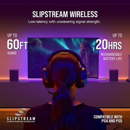 Corsair HS80 RGB Wireless Premium Gaming Headset Renewed