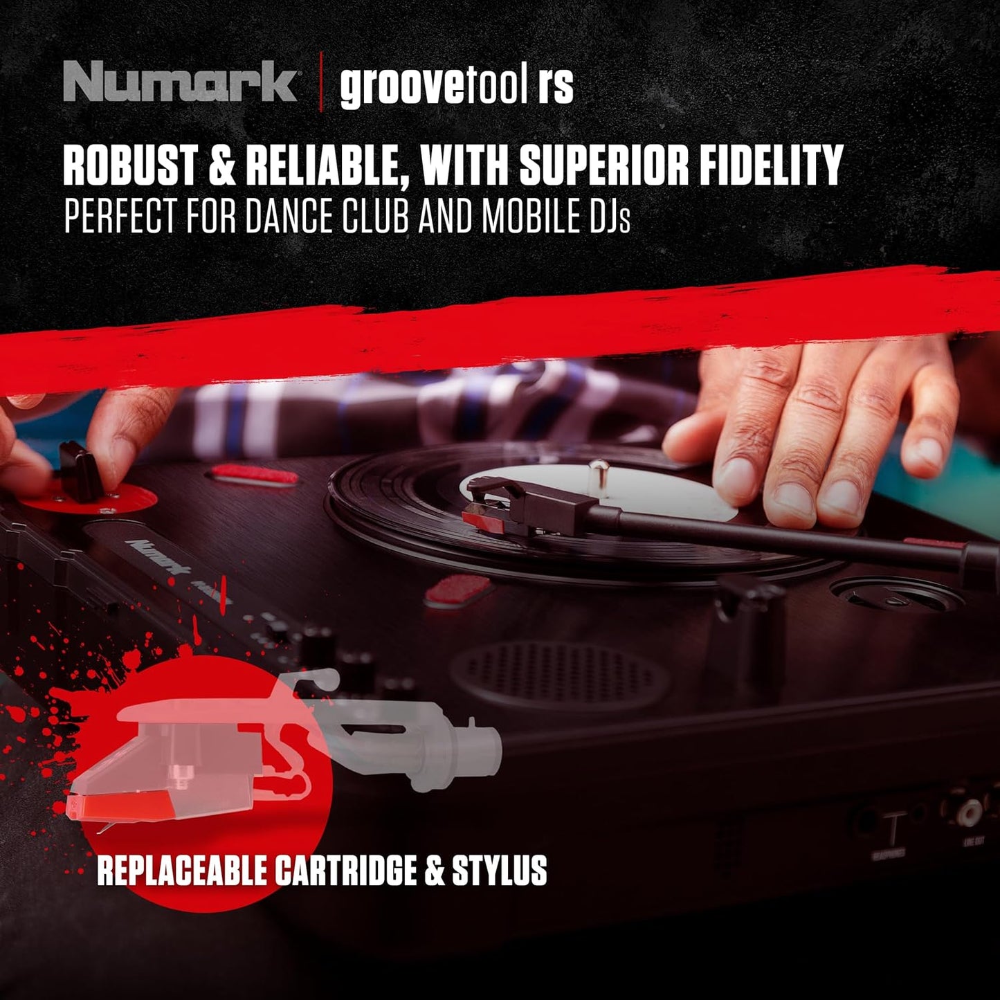 Numark GTRS GrooveTool RS Replacement Stylus 2-Pack