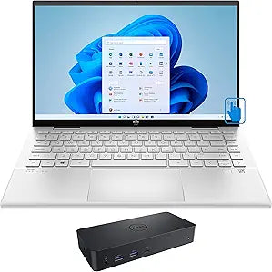 HP 14m-dy0113dx-4083- Pavilion x360 i3 Laptop + Dock