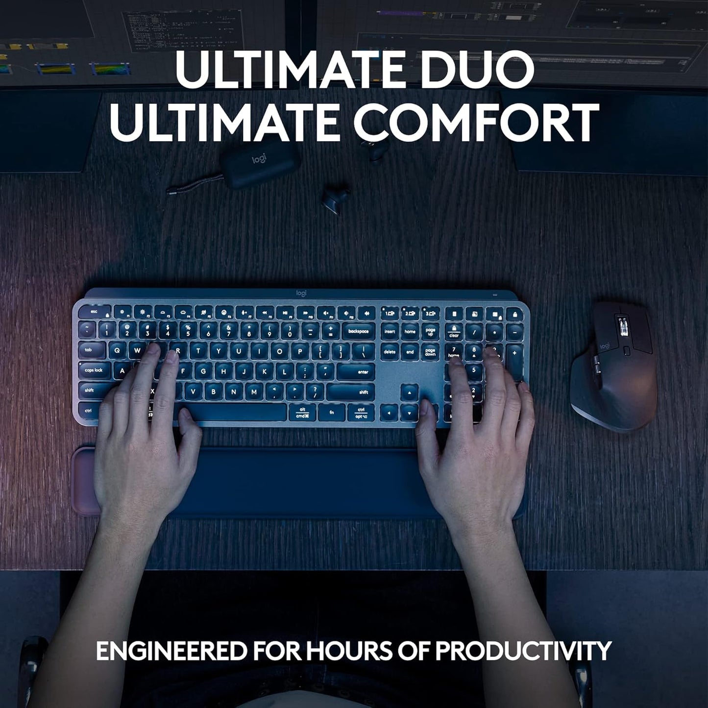 Logitech 920-011889 MX Keys S Wireless Keyboard Mouse Combo