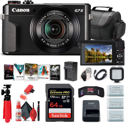 Canon 1066C001 G7 X Mark II Renewed Camera Bundle