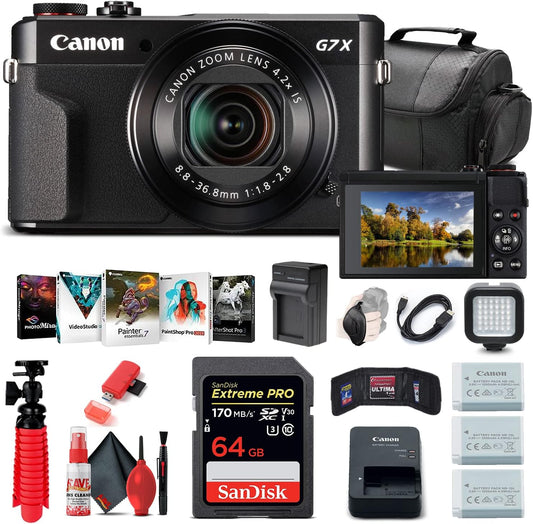 Canon 1066C001 G7 X Mark II Renewed Camera Bundle