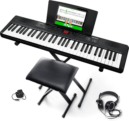 Alesis MELODY61 MK4 Beginner Keyboard Piano Bundle