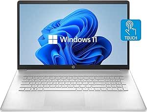HP 17z 17.3" Touchscreen Laptop: Ryzen 3, 8GB RAM, 256GB SSD, Win11