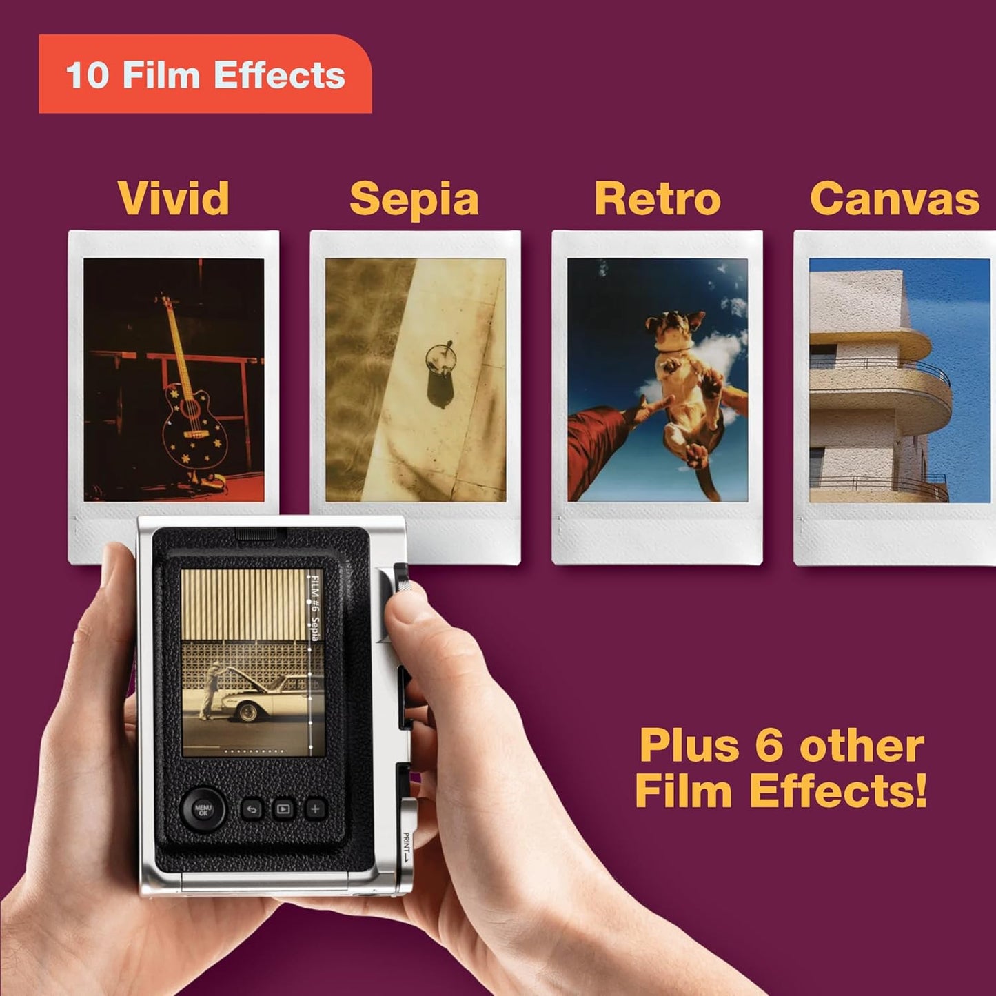 Fujifilm 16812534 Instax Mini EVO Instant Camera - Brown
