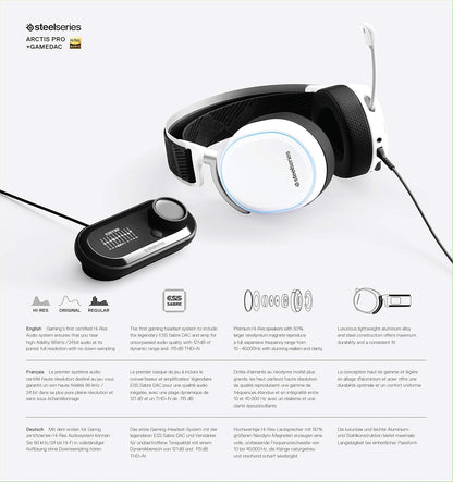 SteelSeries 61454 Arctis Pro GameDAC Hi-Res Gaming Headset