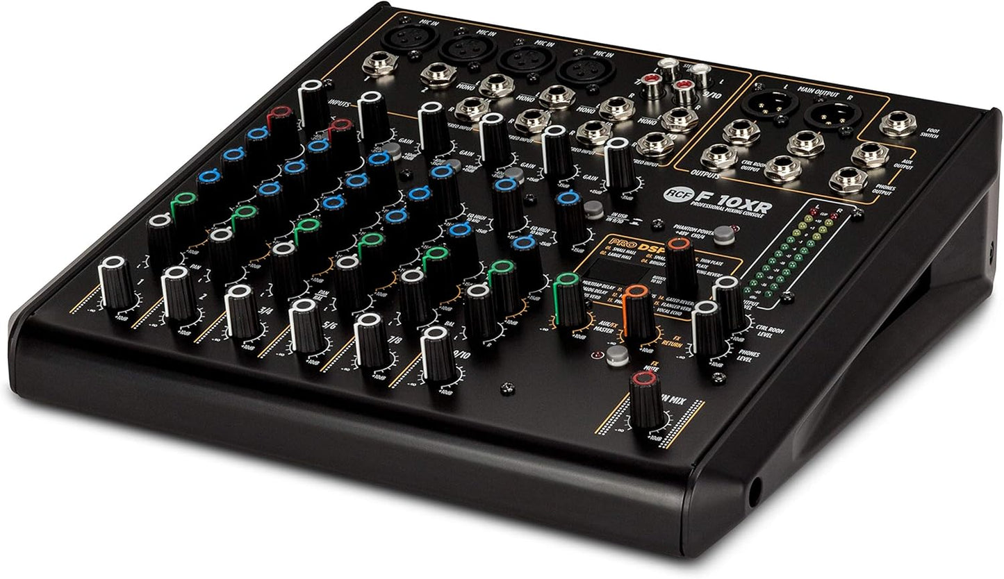 RCF F10XR 10 Channel Mixer with FX & Recording