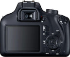 Canon 4000D / Rebel T100 DSLR Bundle with Lens & Accessories (Renewed)