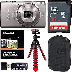 Canon PowerShot ELPH 360 HS Digital Camera Bundle