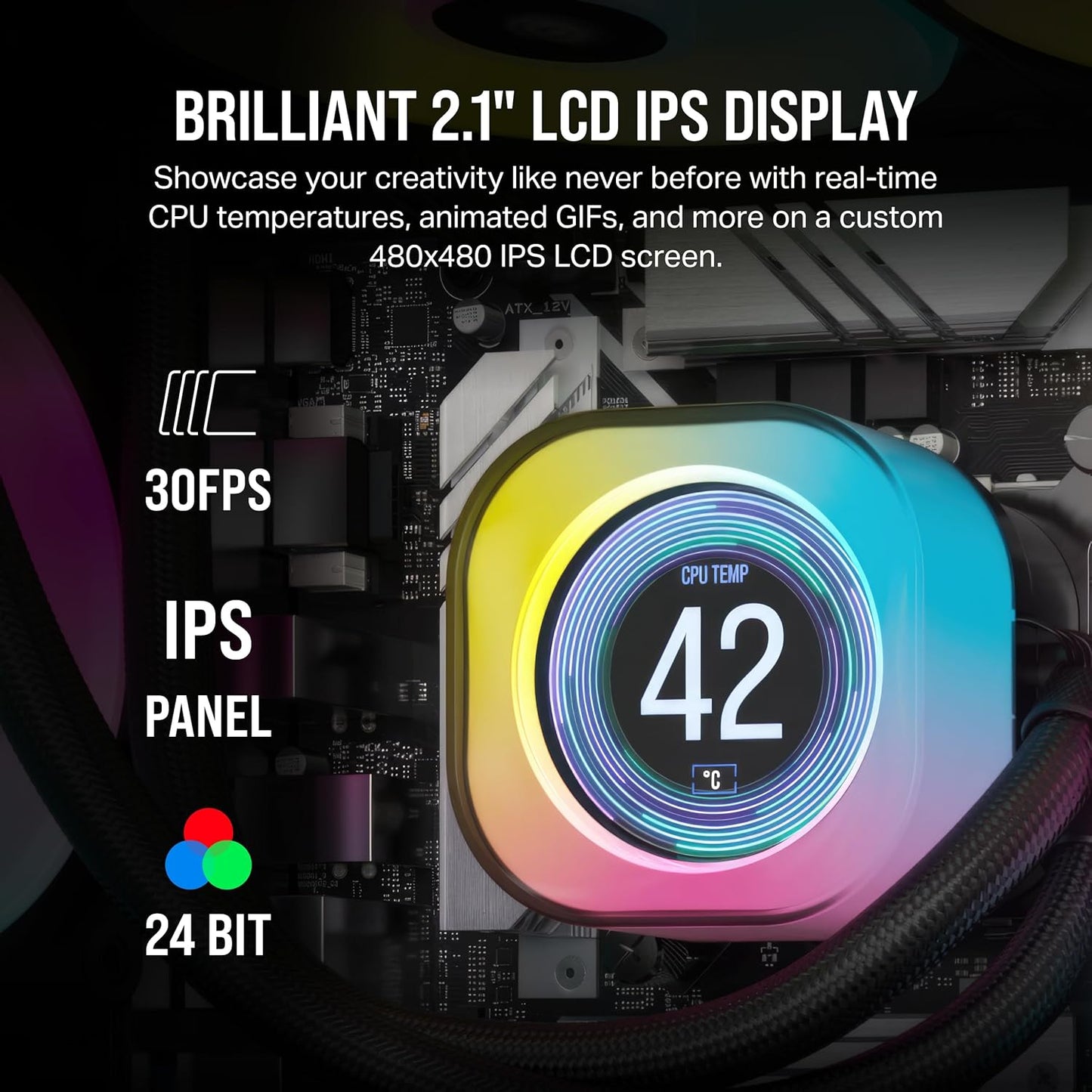 Corsair iCUE Link H170i LCD Liquid CPU Cooler