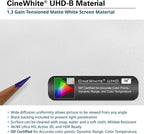 Elite Screens AR200WH2-X 200-inch EDGE FREE Projector Screen