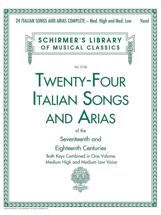 Hal Leonard Corporation 24 Italian Songs & Arias Complete
