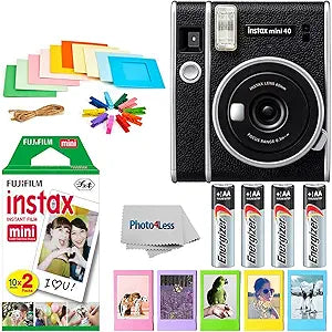 Fujifilm Instax Mini 40 Instant Camera Film Bundle