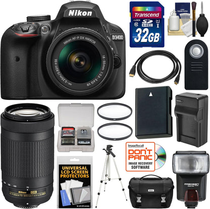 Nikon K-94545-01 D3400 DSLR Camera Lens Kit