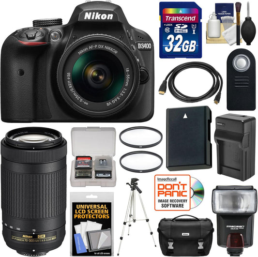 Nikon K-94545-01 D3400 DSLR Camera Lens Kit