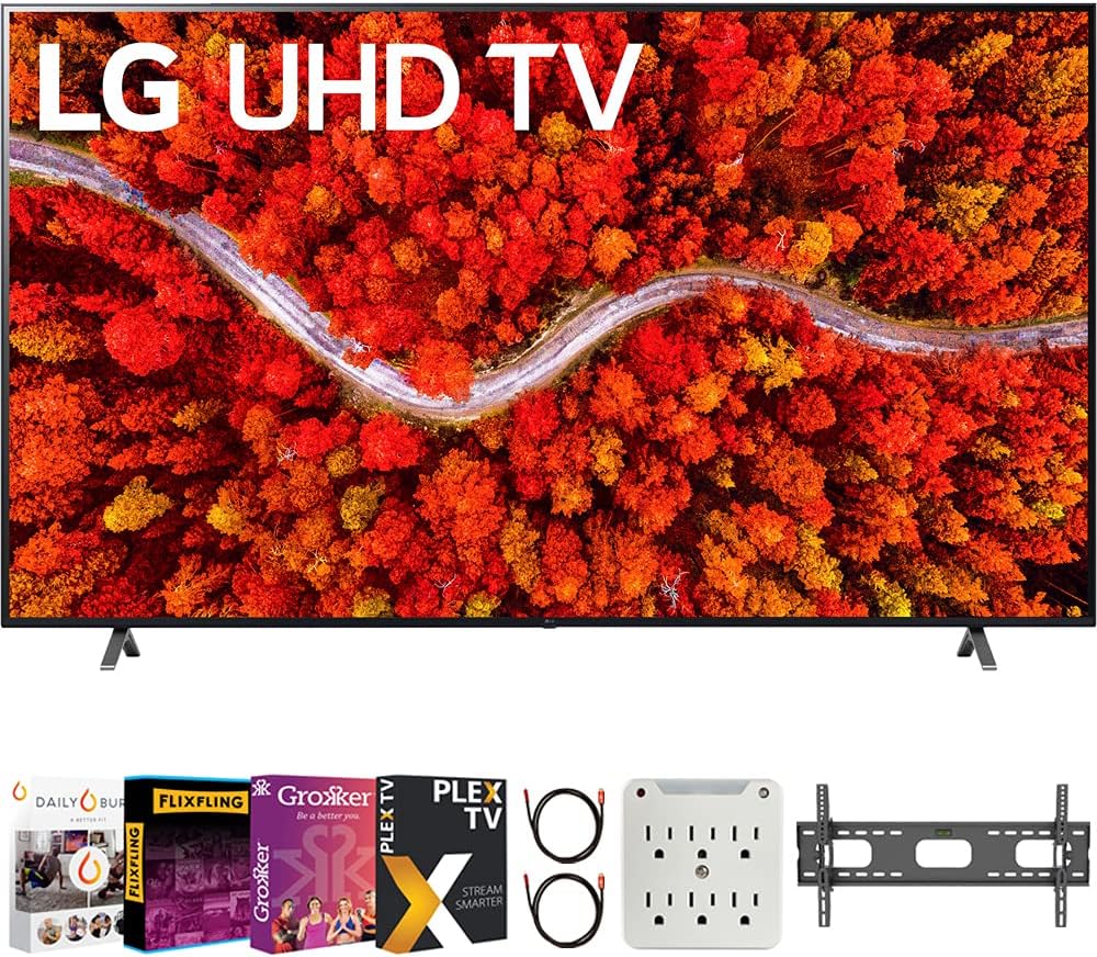 LG E6LG86UP8770PUA 86" 4K UHD Smart TV Bundle