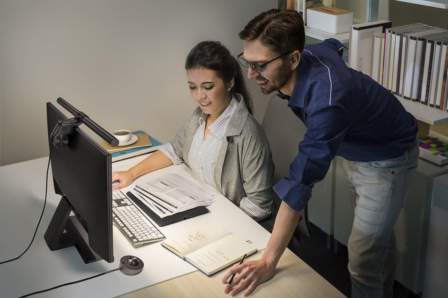 BenQ ScreenBar Plus e-Reading LED Monitor Light Desk Lamp