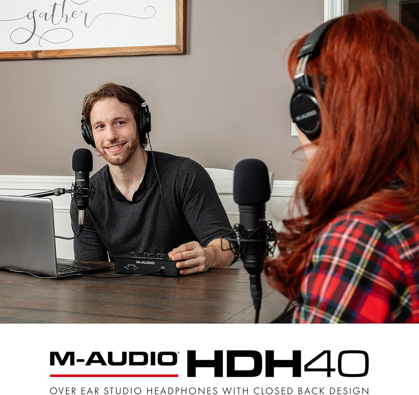 M-Audio HDH40 Over-Ear Studio Monitoring Headphones