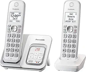Panasonic KX-TGD532W Cordless Phone Answering Machine (Renewed)