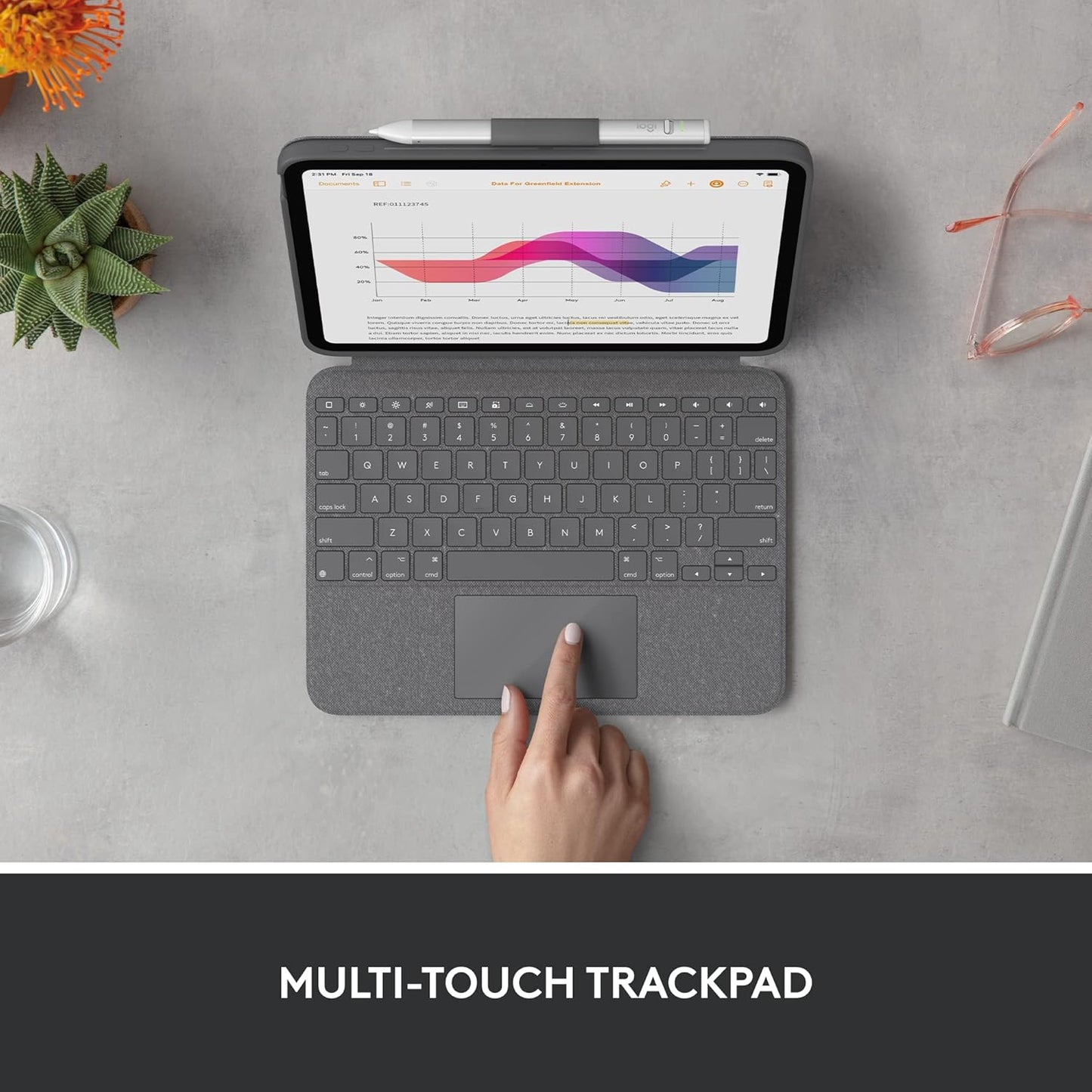 Logitech 920-011433 Combo Touch iPad 10th Gen Keyboard Case