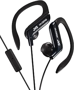 JVC HAEBR80-BE Sports Ear Clip Headphones with Mic