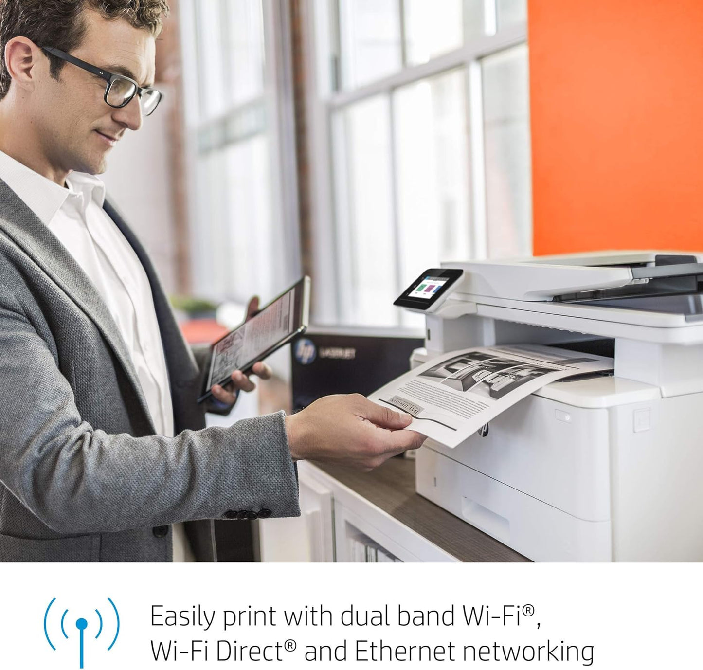 HP M428fdw LaserJet Pro Multifunction Wireless Printer (Renewed)