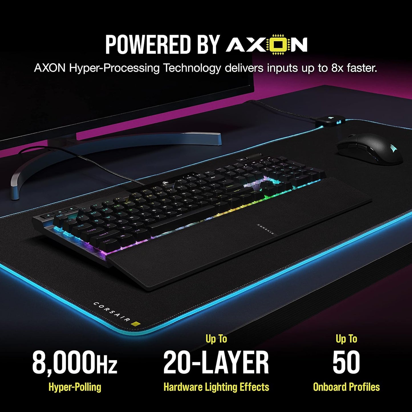 Corsair CH-9109410-NA K70 RGB PRO Cherry MX Red Gaming Keyboard
