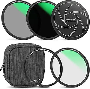 Neewer 10101437 82mm 5-in-1 Magnetic Lens Filter Kit