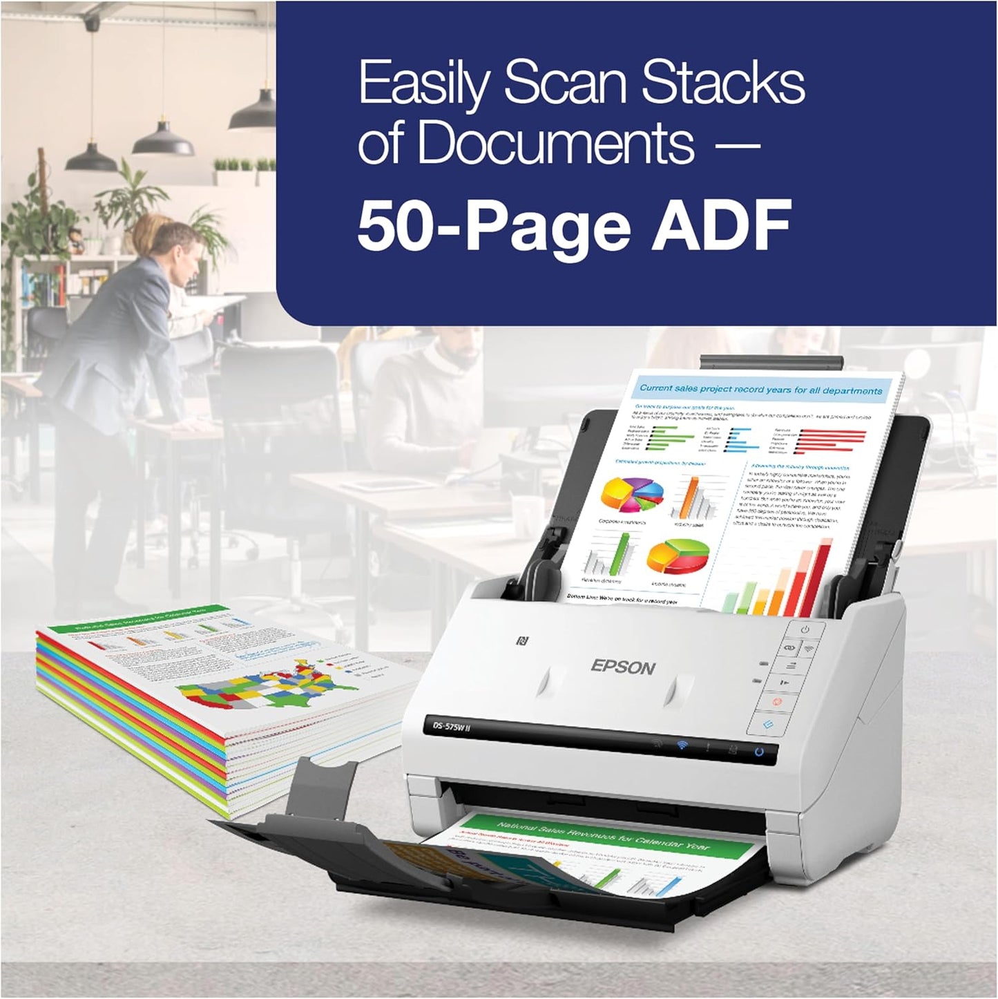 Epson DS-575W II Wireless Duplex Document Scanner