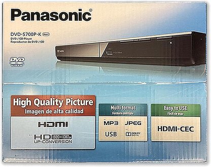 Panasonic DVD-S700 1080p Upscaling DVD Player with HDMI, USB