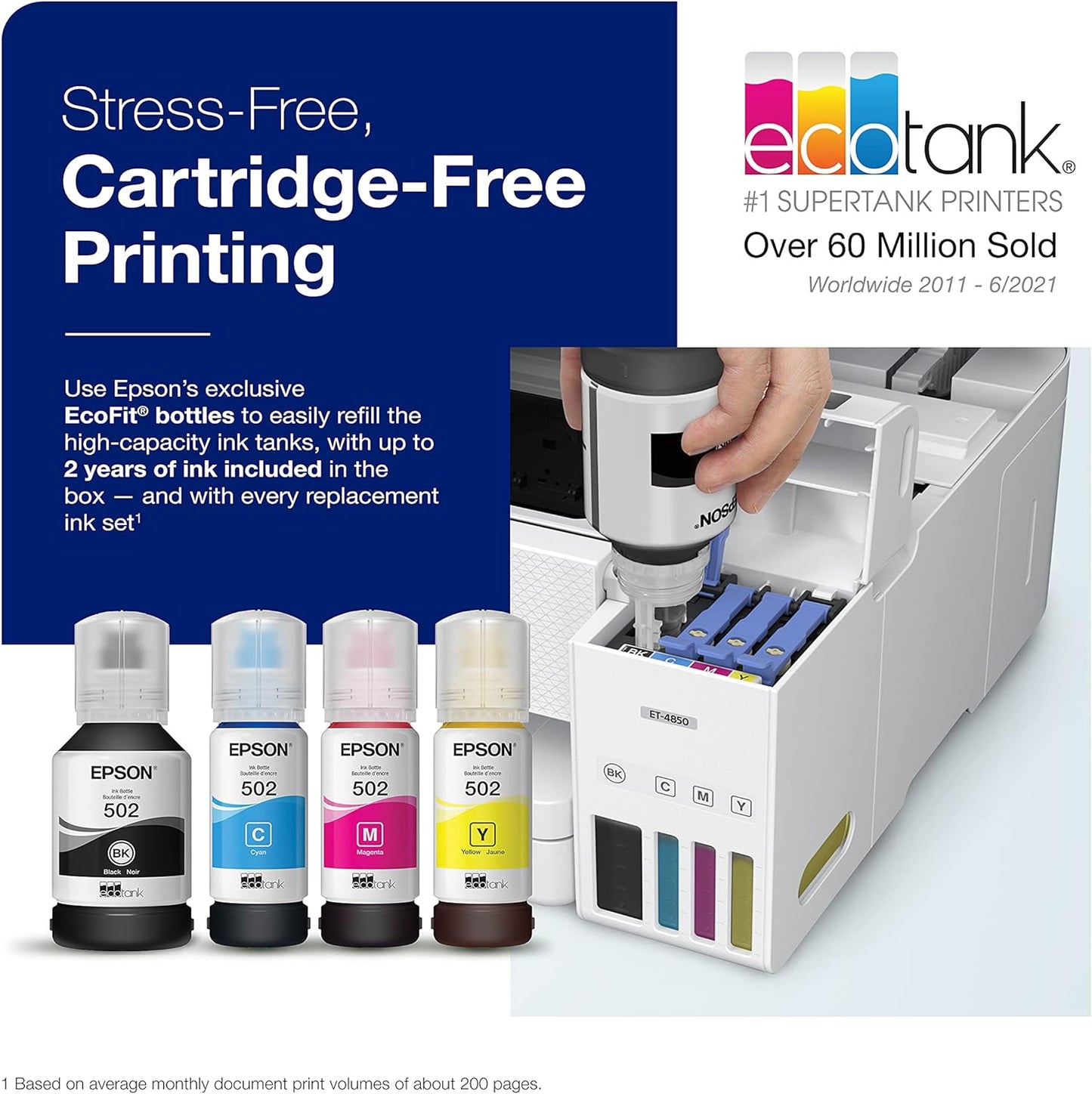 Epson ET-2850/ET-4850 EcoTank Wireless Printer