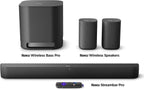 Roku Streambar Pro Surround Sound Set (Renewed)