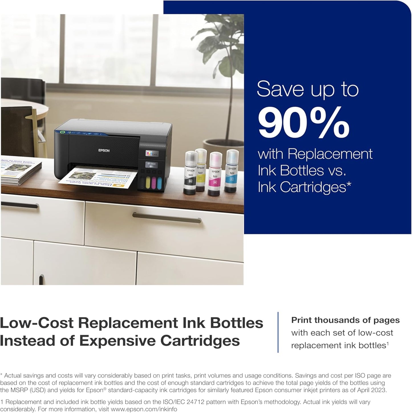 Epson EcoTank ET-2400 Wireless All-in-One Supertank Printer Renewed
