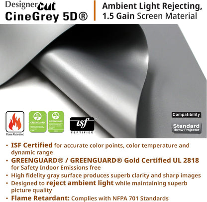 Elite Screens RM-135HW-CINEGREY5D 135-inch 8K/4K ALR Projector Screen