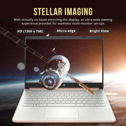 HP Stream 14" HD Laptop, 16GB RAM, 288GB Storage, Gold