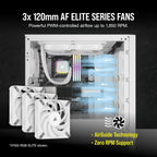 Corsair CW-9060079-WW H150i RGB Elite Liquid CPU Cooler White