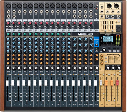 Tascam Model 24 24-Channel Multitrack Recorder Audio Interface Bundle